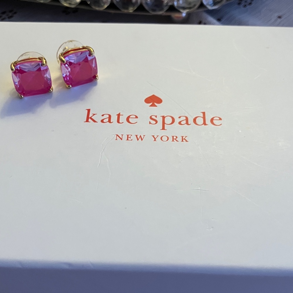Kate Spade Fuchsia Square Earrings